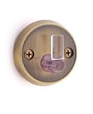 Alsons 5001 2210 Clear Pin Wall Mount, Antique Brass