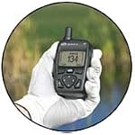 SkyGolf SkyCaddie GPS rangefinder delivers distances on the golf course