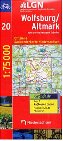 LGN Radwanderkarte Niedersachsen, Bl.20, Wolfsburg / Altmark