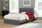 Hillsdale Amber Pewter Fabric Upholstered Bed