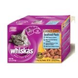 Whiskas Choice Cuts Seafood Menu Variety Pack (12/3-oz Flavor-Lock Pouches)