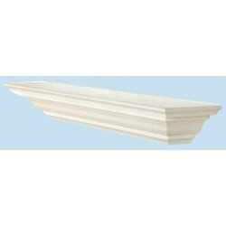 Crown Moulding Shelf (White) (4″H x 48″W x 5″D)