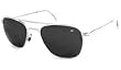 American Optical Flight Gear Original Pilot Sunglasses, Matte Chrome Frame, True Color 30592