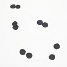 Black and White Polkadot Necklace by Mecky Van den Brink (70cm)||RF10F