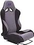 APC AMC-124103: Seat, Sport, Bolstered, Forward Tilt/Universal Sliders, Tweed Weave Center, Red/Black, Each