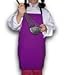 CHEFSKIN Purple Apron Kids Children Fits 2-7 Yrs 15x21