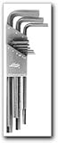 Lisle 42500 12 Piece SAE Long Arm Hex Key Set in Steel Case