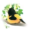 Baltimore Oriole - Audubon Plush Bird (Authentic Bird Sound)