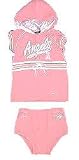 Los Angeles Angels of Anaheim Two Piece Hooded Pink Dress Set