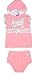 Los Angeles Angels of Anaheim Two Piece Hooded Pink Dress Set, Size= 6 - 9 Months