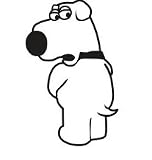 Brian Family Guy Logo Vinyl Wall Decal - Your Color Choice