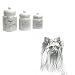 Yorkshire Terrier Canister Set, Porcelain by Rosalinde