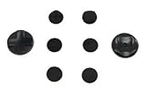 Bluecell Set of 8 Pcs Game Control/Controller Joystick Pad Cover for Sony Playstation PSV PS Vita + Free Cleaning Cloth