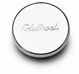 Oil Fill Hole Plug Chrome w/Edelbrock Logo