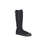 Canvas Buckled Calf Steel Toe Sneaker Knee Boot by SexyBlvd