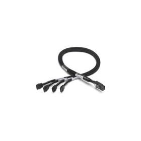 �A�_�v�e�b�N�W���p�� �����ڑ��pSAS�P�[�u�� 1m miniSAS x4(SFF-8087)to4 x1SATA fan-out cable/2236700-R ACK-I-mSASx4-4SATAx1 1m R
