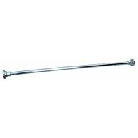 Design House 560904 Shower Rod-Straight, Polished Chrome Finish