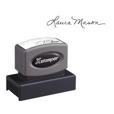 Large Bus Address Stamp,1-6 Line,37 Max Char, 7/8x2-3/4