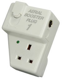 1 Way Plug In TV Aerial Booster / Amplifier [Silver Colour]