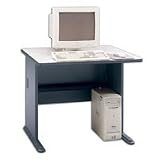 Bush Industries 36 Desk 29-7/8x35 8x26-7/8 White/slate Ea - Model 738048
