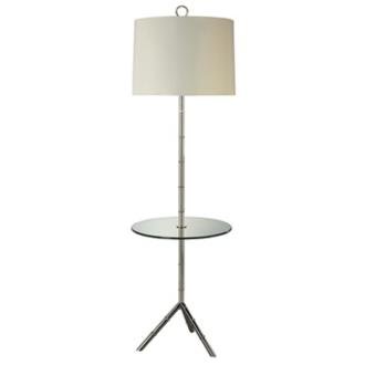 Jonathan Adler White Parchment Shade Tray Table 