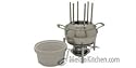 All-Clad Stainless-Steel Fondue Pot with Ceramic Insert