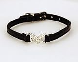 Stunning Black Leather Swarovski Crystal Heart Dog Collar (Small) 21TAU4uL7FL. SL160 Stunning Black Leather Swarovski Crystal Heart Dog Collar (Small)