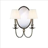 072-PN - Hudson Valley Talbott 2-Light Wall Sconce in Polished Nickel