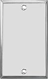 Chrome Steel Wall Plate (9CS100) 3 each