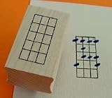 Bass Guitar Chord Stamp ( 5 Frets ) Rubber Stamp - B000G0DMB8