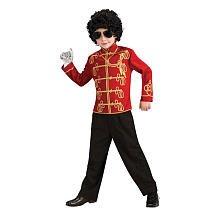 T-shirt Militaire Rouge Michael Jackson™ Garçon - 7 à 8 ans
