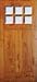 Exterior Door: Knotty Alder Craftsman Two Panel Six Lite Beveled