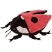 Wild Republic, Bugzzz, Marienkäfer, mit Stimme, Plüsch, 14cm