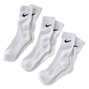 NIKE 3PPK BOYS COTTON W/MOISTURE MGT HALF-CUSHION CREW (L) (BOYS)