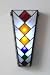 Delirious Diamond Stained Glass Ambiance Sconce (Multi Color Stained Glass) (10.75