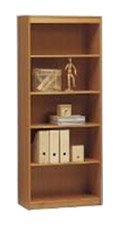 Jaycee Classic Soft 5 Shelves Outside Corner Bookcase