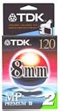 TDK P6-120MP 8mm MP Premium Camcorder Video Tape - 2 Pack