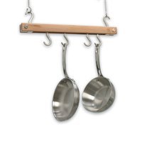 J.K. Adams PR-20 20-Inch by 12-Inch Mini Bar Pot Rack, Natural
