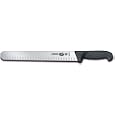R H. Forschner by Victorinox 12-Inch Granton Edge Slicing Knife, Black Fibrox handle