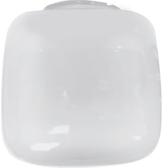 10" Cube Acrylic Twist Lock Light Shade - White