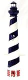 Artline 21.5 White And Navy Lighthouse Tower Bird Feeder