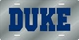 Duke Blue Devils Silver Laser Cut License Plate - SET OF 6 - Sports Merchandise