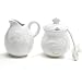 Sanibel Sands Creamer And Sugar Bowl Set With Spoon Beach Home Decor