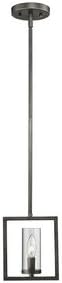 Golden Lighting 6068-M1L GMT Marco Mini Pendant, Gunmetal Bronze