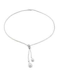 14K White Gold Diamond Necklace