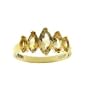 18kt Over Sterling Silver Genuine Citrine Marquise Ring Size#8