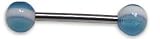 Baby Blue Striped Barbell