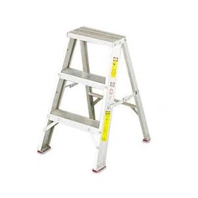 Buy #429 Aluminum Step Stool, ANSI Type III, 16-3 8 x 20 Spread x 26 DAD42902 now!