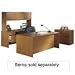 10600 Series Double Pedestal Desk, 3/4 Pedestals, Mahogany, 60 x 30 - Sold as 1 Each