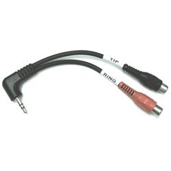 Hosa YRA167 1/8" Male to 2 RCA Female Adapter Cable